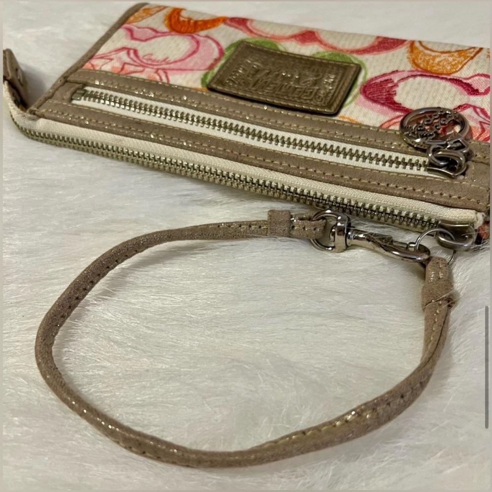 Rare Vintage Coach Poppy Multi Color Dream C Glam Bag and Wallet - Picture 14 of 14